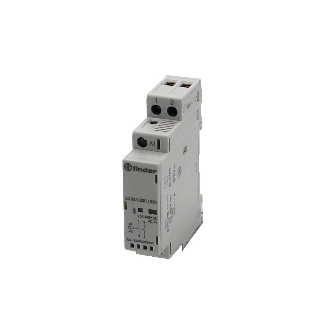 60-046A 2 pole 240V (9A Lovato or 25A finder) contactor