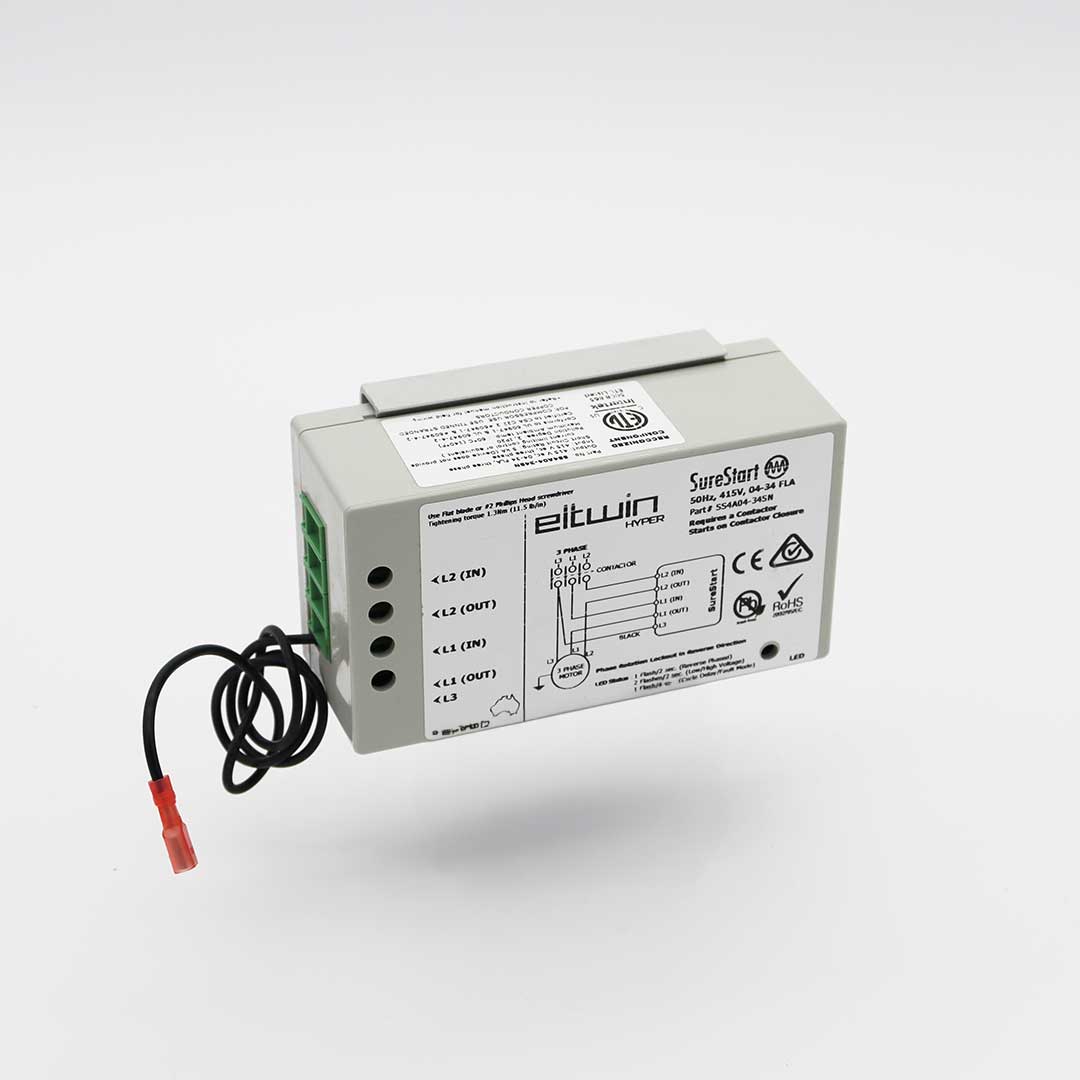60-154A Eltwin Sure start - Three Phase soft start - Model SS4A-SN - 50 -Hz, 415v, 04 -34 FLA
